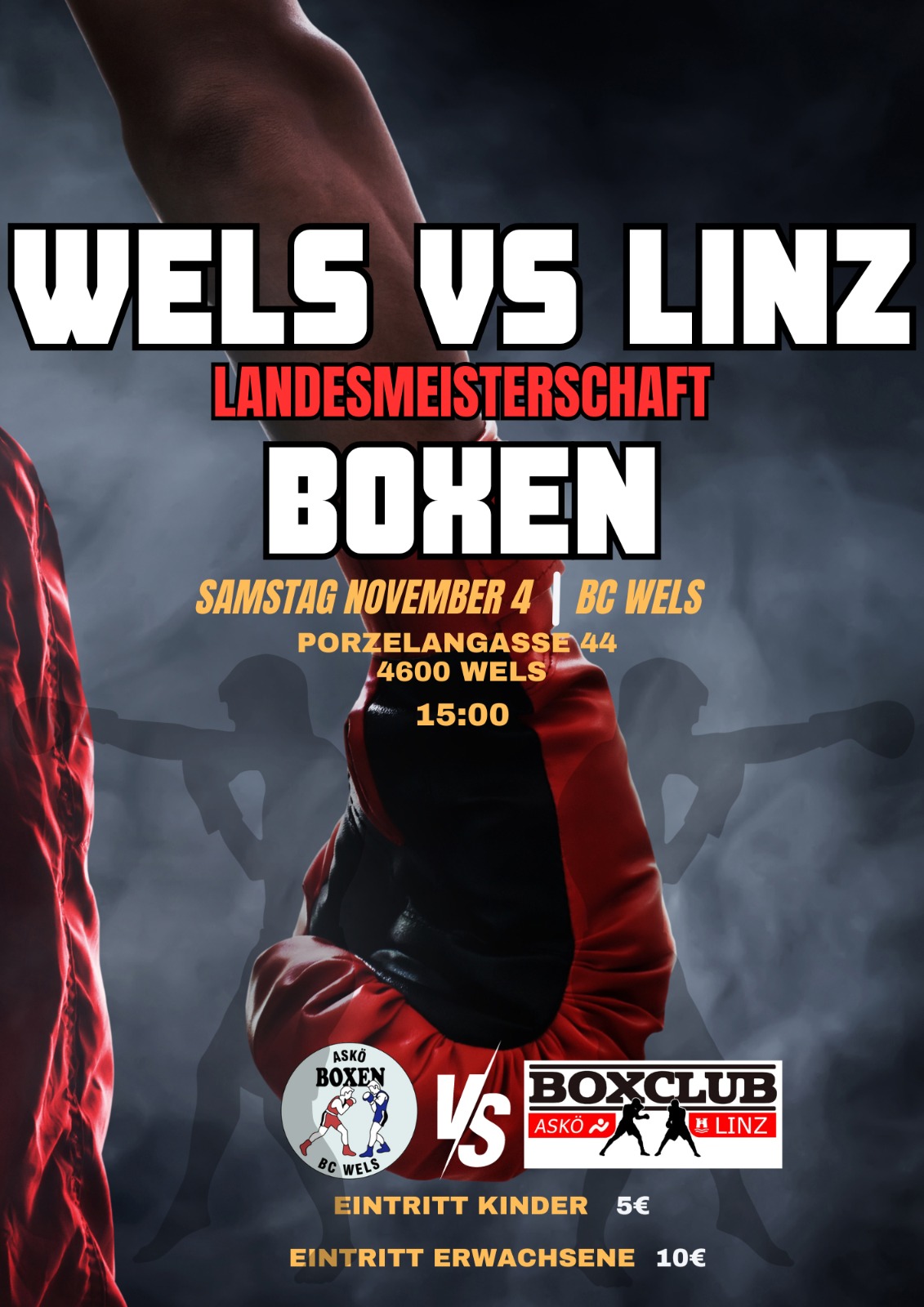 Der Countdown läuft: Unser bevorstehender Vergleichskampf gegen Boxclub Linz